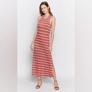 JOIE Brellen Twist Back Linen Tank Midi Dress size Medium